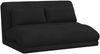 vidaXL Verstellbarer Fußsessel Schwarz Samt 42028215 Bild 2