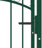 vidaXL Zauntor EMMEN mit Spikes Stahl 103 x 97 cm Grün 146373 Bild 3