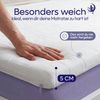 Mister Sandman Kaltschaum Topper Matratzenauflage 120×190 cm – Polyester Bezug, 5 cm, mittelfest & waschbar, Weiß Bild 3