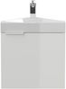 Gäste WC Eckbadmöbel Diamant Slimline Gästebad SoftClose weiß hochglanz : Weiss hochglanz Bild 5