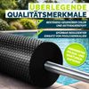 tillvex® Premium Pool Solarabdeckplane 400 µm Rund Ø 488 cm | Solarfolie Wärmeplane zuschneidbar | Solarplane Solarabdeckung | Poolheizung Poolsolarplane für Wassererwärmung Bild 3