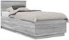 vidaXL Bettrahmen Graues Sonoma 100 x 200 cm Holzwerkstoff 3408108 Bild 3