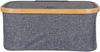 Allzweckkorb >Noto< in Dunkelgrau, Bambus, Polyester - 26x16x38cm (BxHxT) Bild 5