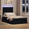 vidaXL LED-Speicherbett mit Matratze Schwarz 120 x 200 cm Samt 3372599 Bild 5