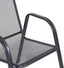 Greemotion 'Toulouse' Gartenstuhl, stapelbar, Stahl eisengrau, 55x97x73 cm Bild 5