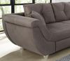 Ecksofa groß mit Rutschen-Armlehne Schlaffunktion Bettkasten Couch in Braun Bild 5