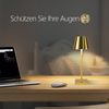 ZMH Vintage Gold LED-Tischlampe, kabellos, Touch-dimmbar, Nachttischlampe mit 3 Farbtemperaturen Bild 5