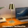 ZMH Vintage Gold LED-Tischlampe, kabellos, Touch-dimmbar, Nachttischlampe mit 3 Farbtemperaturen Bild 3