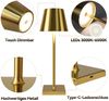 ZMH Vintage Gold LED-Tischlampe, kabellos, Touch-dimmbar, Nachttischlampe mit 3 Farbtemperaturen Bild 4