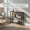 Relaxdays Konsolentisch mit 3 Ablagen Bild 3