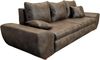 Big-Sofa mit Schlaffunktion und Bettkasten XXL Couch im Vintage Look in Braun Bild 3
