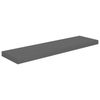 vidaXL Schweberegale 2 Stk. Hochglanz-Grau 90x23,5x3,8 cm MDF 323797 Bild 3