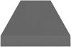 vidaXL Schweberegale 2 Stk. Hochglanz-Grau 90x23,5x3,8 cm MDF 323797 Bild 5