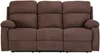 Vente-unique - Relaxsofa 3-Sitzer - Stoff - Braun - TOLZANO Bild 2