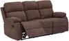 Vente-unique - Relaxsofa 3-Sitzer - Stoff - Braun - TOLZANO Bild 4