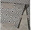 In- & Outdoor Teppich Karo schwarz/creme - 80x150x0,8cm Bild 3