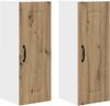 vidaXL Geschirrspülerfront Kalmar 2 pcs Artisan-Eiche 30 x 31 x 80 cm 884673 Bild 2
