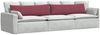 vidaXL Sofakissen 2 pcs Weinrot 145 x 40 cm Stoff 42013828 Bild 3
