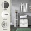 welltime Badezimmer-Set, (Set, 3-St, Standschrank, WBU, Spiegelschrank), Bad-Kombination, Bad-Möbel, Badezimmer, Kombination, Kombi Bild 4