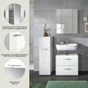 welltime Badezimmer-Set, (Set, 3-St, Standschrank, WBU, Spiegelschrank), Bad-Kombination, Bad-Möbel, Badezimmer, Kombination, Kombi Bild 3