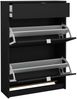 Dmora Schuhschrank Theophile, Schuhregal, Mehrzweck-Eingangsgarderobe, Möbel für Schuhe, 70x24 h101 cm, Schwarz Bild 4