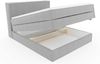 99rooms Santiago Boxspringbett Hellgrau Strukturstoff INARI 120x200 cm Taschen-Federung Bild 4