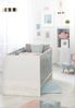 roba Kinderzimmerset 'Maren 2' 3-teilig - Bett 70 x 140 - Wickelkommode breit - Lichtgrau / Gekalkte Eiche Bild 5