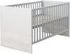roba Kinderzimmerset 'Maren 2' 3-teilig - Bett 70 x 140 - Wickelkommode breit - Lichtgrau / Gekalkte Eiche Bild 3