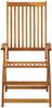 vidaXL Klappbare Gartenstühle 3 Stk. mit Auflagen Massivholz Akazie 3064095 Bild 4
