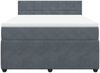 vidaXL Boxspringbett mit Matratze Dunkelgrau 160x200 cm Samt 3287783 Bild 4