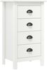 Sideboard, Kommode Weiß 46x35x80 cm Massivholz Kiefer j1747p Bild 2