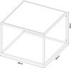 Couchtisch Solund 60x60x45 cm Schwarz, matt [en. casa] Bild 3