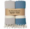 furora HOLIDAY Saunatuch Saunahandtuch Saunatuch Damen + Herren, Hamamtuch groß 100x200 XXL Bild 2