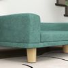 Hundesofa mit Kissen, 98 x 67 x 25 cm, Grün, erhöht mit Kiefernholzbeinen Bild 5