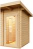 Infraworld Gartensauna Terra 2 Außensauna mit Vorraum Saunahaus 341x230 cm Bild 3