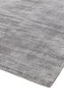 Viskose-Teppich Handgewebt Glänzend | Designerteppich Wohnzimmer | Luxuriöser Bodenbelag | Zeitgenössisch | Silber, 120x170cm, 17mm Gesamthöhe | Bari von Kadima Design Bild 4