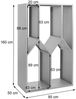 Brennholzlager HWC-P76, Kamin-/Feuerholzregal Holzlager Holzunterstand Outdoor Metall 160x95x50cm ~ grün Bild 3