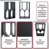 Brennholzlager HWC-P76, Kamin-/Feuerholzregal Holzlager Holzunterstand Outdoor Metall 160x95x50cm ~ grün Bild 2