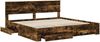 vidaXL Bettrahmen mit Schubladen Raucheiche 200 x 200 cm Holzwerkstoff 3410858 Bild 5