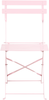 Gartenmöbel Set 4-Sitzer FIORI klappbar Metall Pastellrosa Bild 5