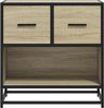 vidaXL Nachttisch Sonoma-Eiche 60x31x60 cm Holzwerkstoff und Metall 848695 Bild 5