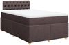 vidaXL Boxspringbett mit Matratze Dunkelbraun 120x200 cm Stoff 3288957 Bild 3