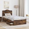 vidaXL Bettrahmen Geräucherte Eiche 90 x 190 cm Ingenieurs Holz 3413461 Bild 3