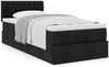 vidaXL Ottoman-Bett mit Matratze Schwarz 90x200 cm Stoff 3311513 Bild 4