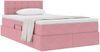 vidaXL Aufbewahrungsbett mit Matratze Rosa 120 x 200 cm Samt 3370874 Bild 3