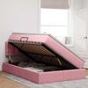 vidaXL Aufbewahrungsbett mit Matratze Rosa 120 x 200 cm Samt 3370874 Bild 4