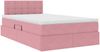 vidaXL Aufbewahrungsbett mit Matratze Rosa 120 x 200 cm Samt 3370874 Bild 5