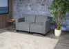 Modular 2-Sitzer Sofa Couch Lyon, Stoff/Textil ~ grau Bild 2