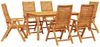 vidaXL Garten Essgruppe 7 pcs Braun Massivholz Akazie 3375627 Bild 2