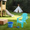 Spetebo Kinderstuhl Kinder Lounge Gartenstuhl aus Kunststoff (Stück, 1 St), Robuster Garten Loungesessel für Kleinkinder Bild 3